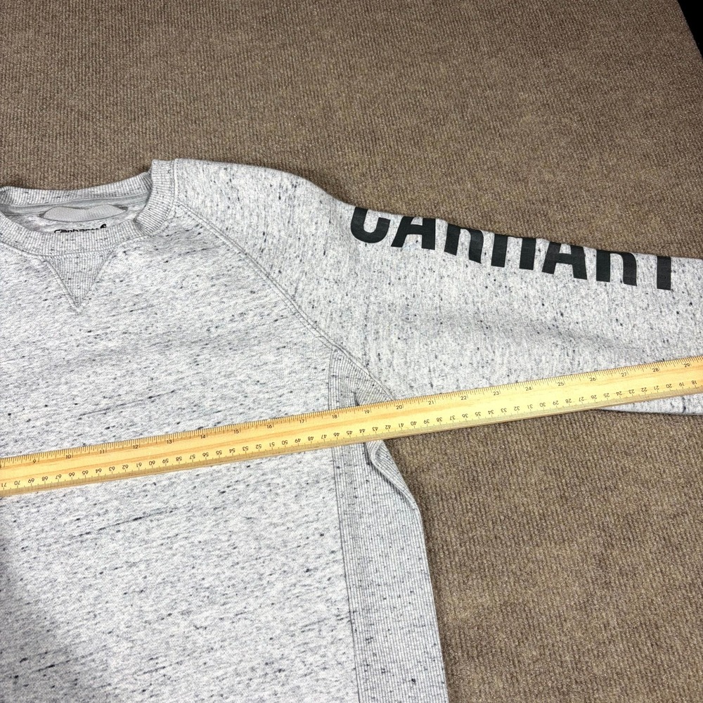 Lot of 2 Carhartt Sweatshirt Women M 8-10 Blue Gray Heather Relaxed Fit Pullover - Picture 3 of 12